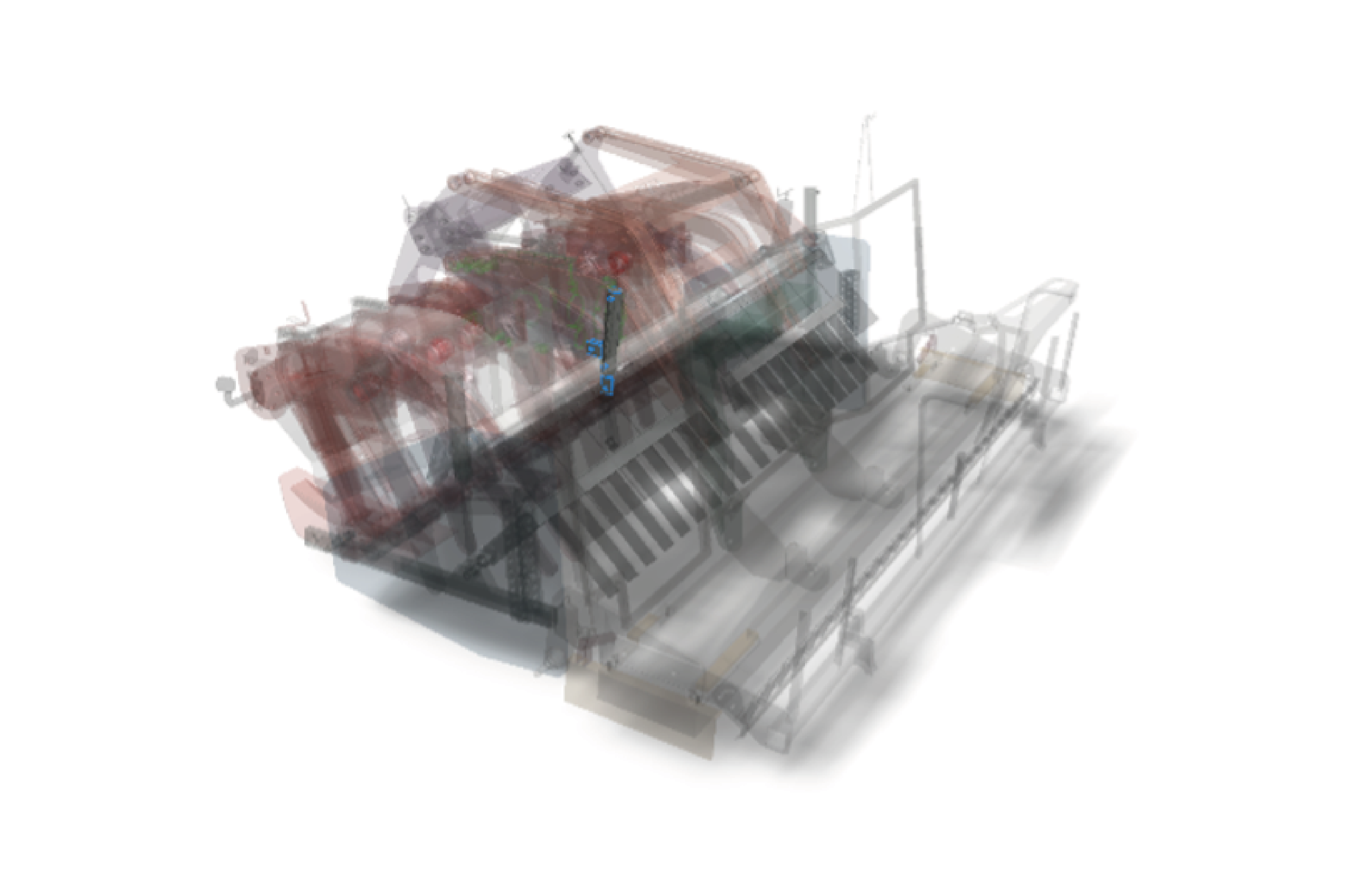 Hydraulische verstelling van kluitenrek